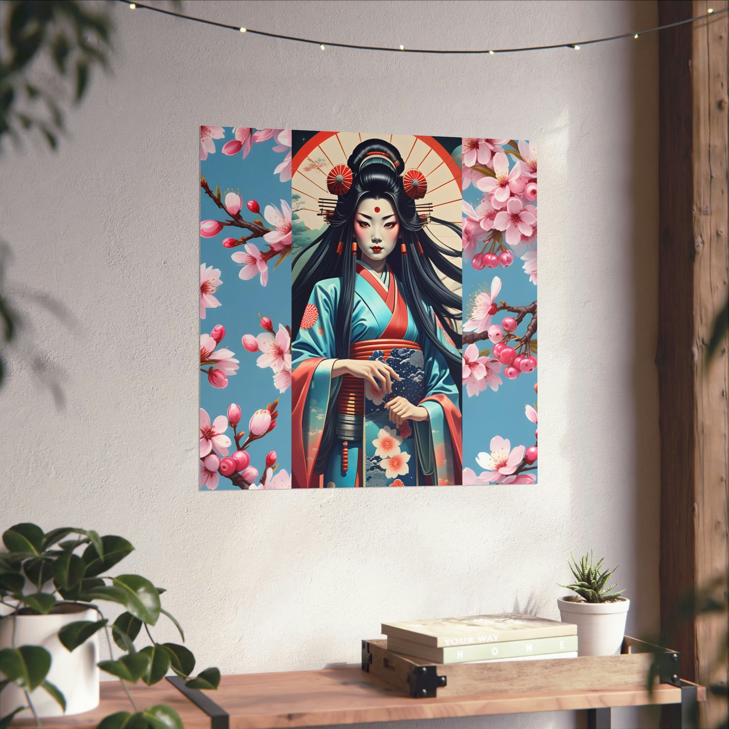 "Geisha Girl" Matte Vertical Posters