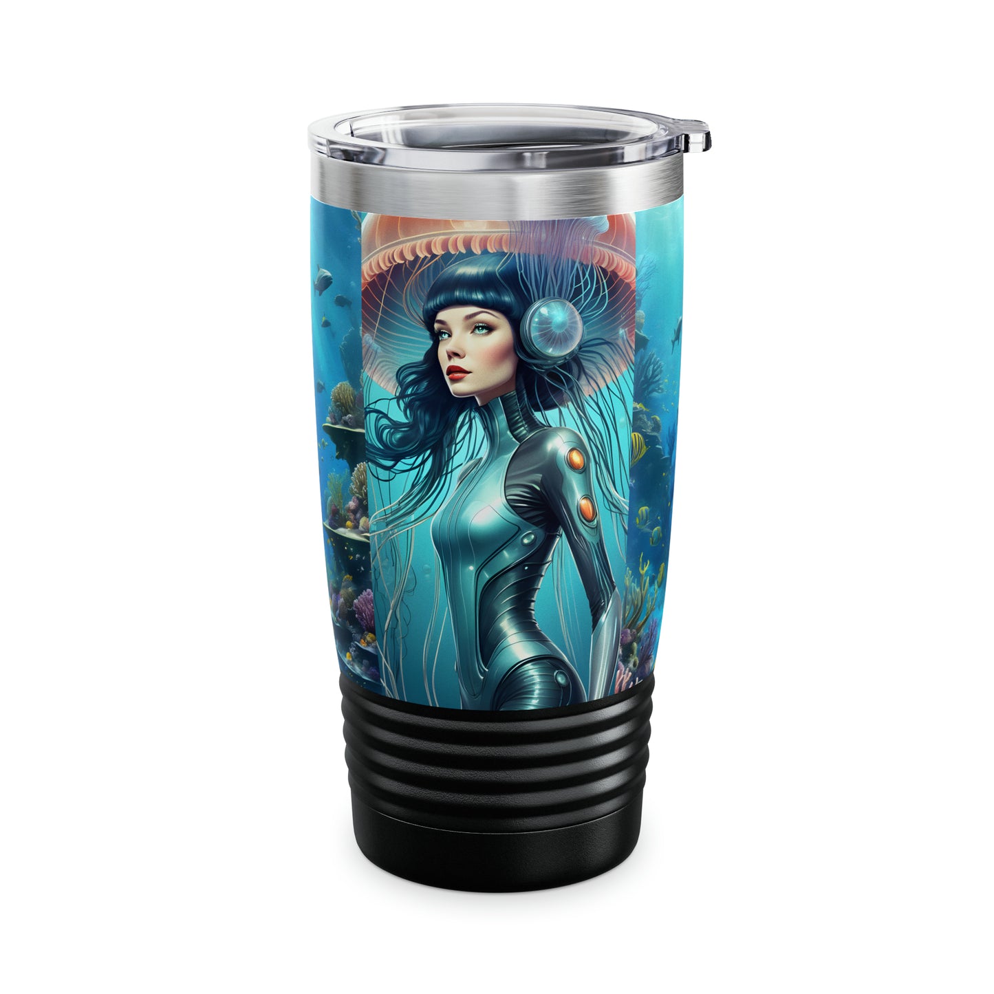 "Jellyfish Woman" Ringneck Tumbler, 20oz