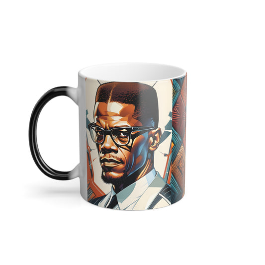 Malcolm X Color Morphing Mug, 11oz