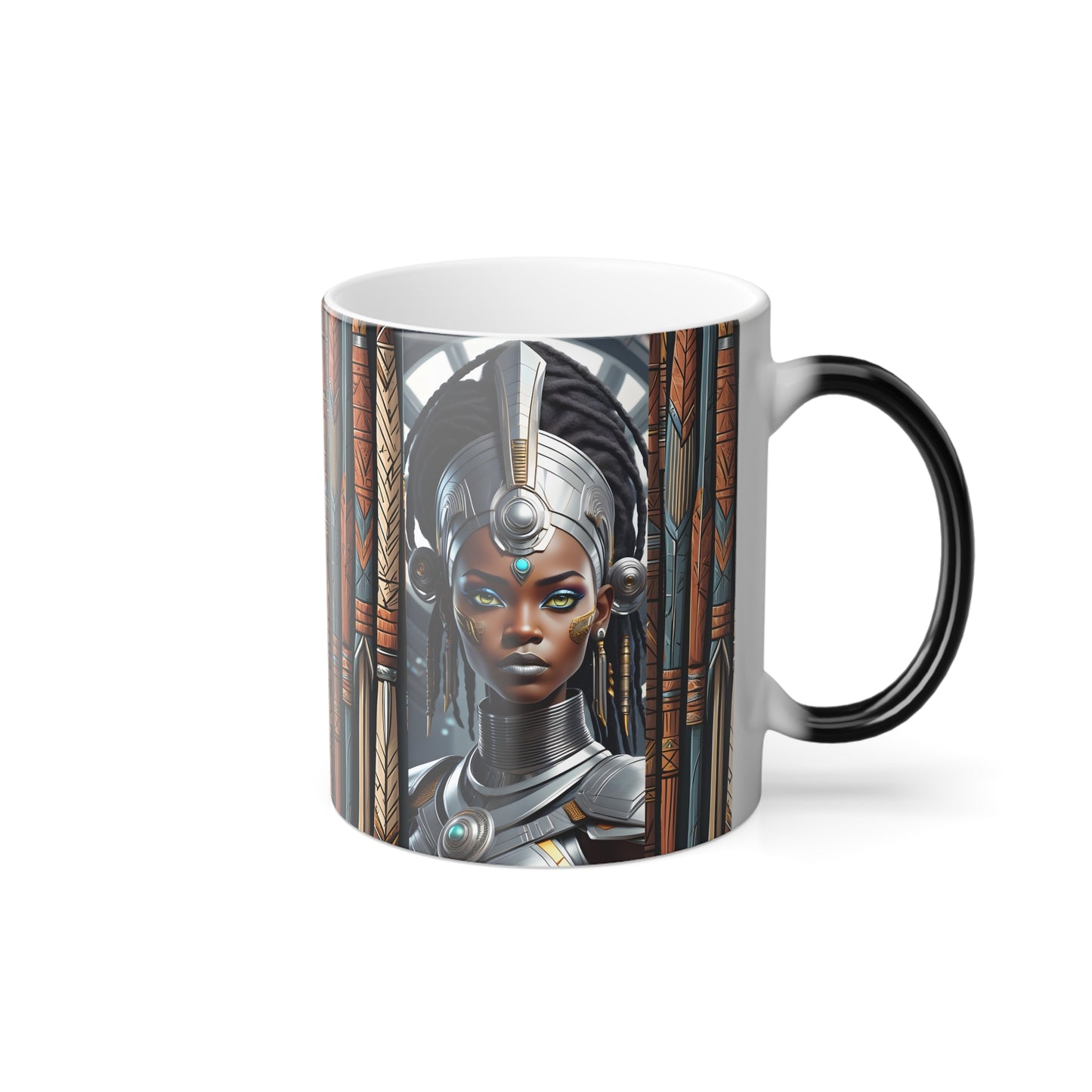 "African Warrior Princess" Color Morphing Mug, 11oz