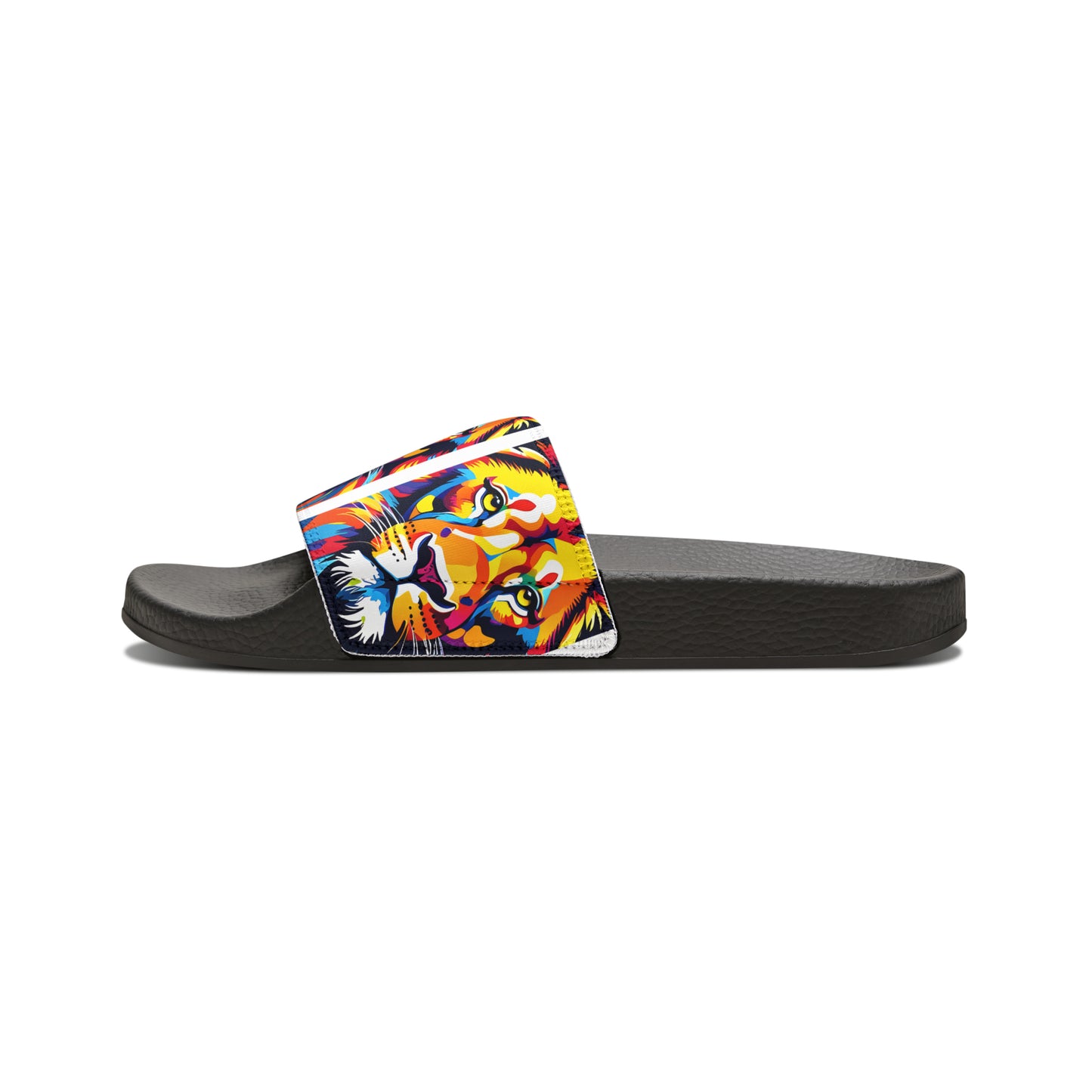 "Colorful Lion" Women's PU Slide Sandals