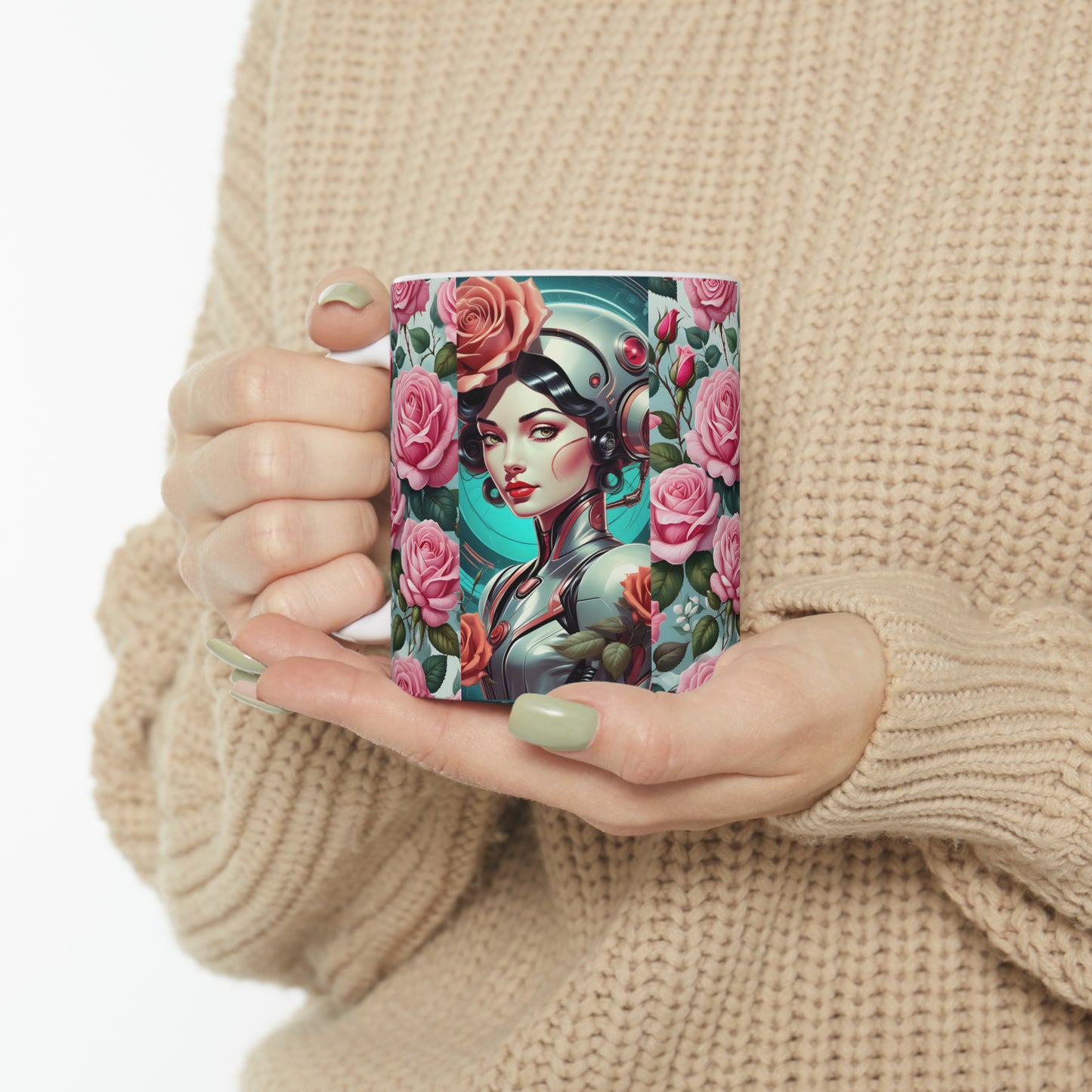 "Woman of the Rose" Ceramic Mug 11oz