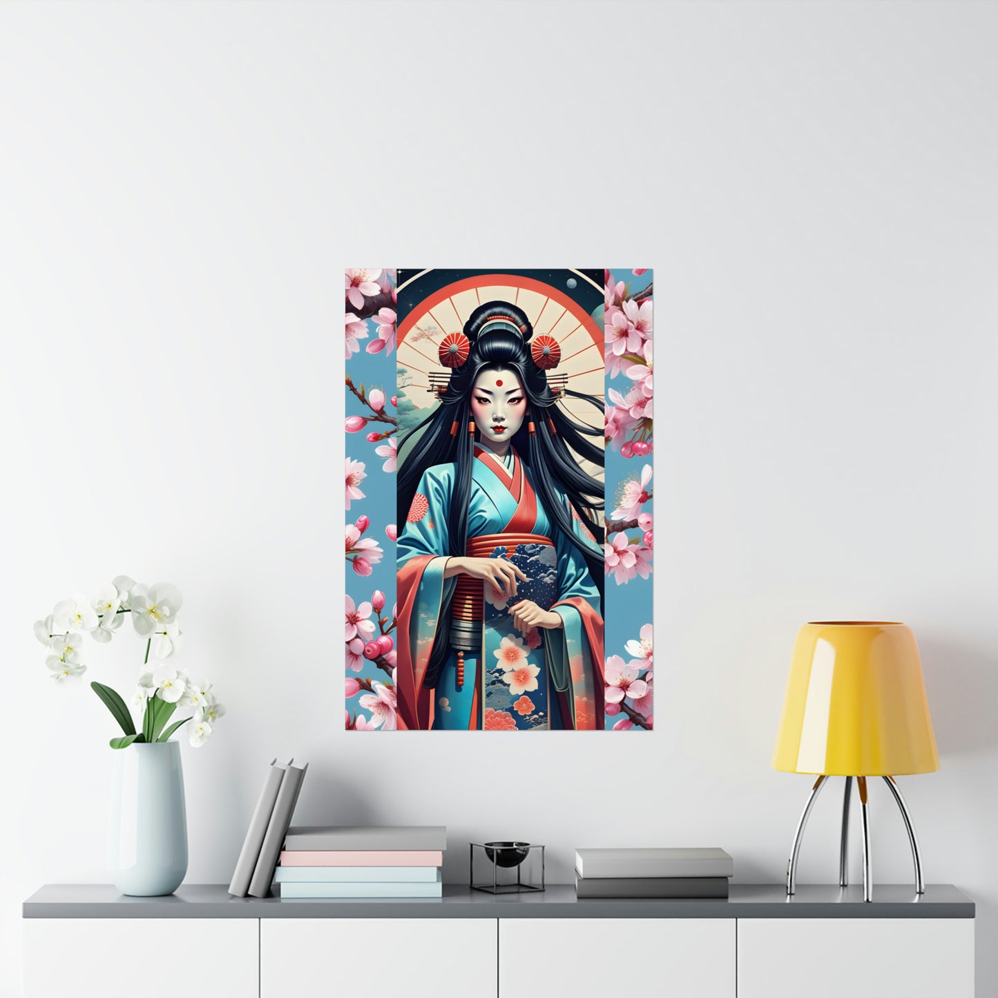 "Geisha Girl" Matte Vertical Posters