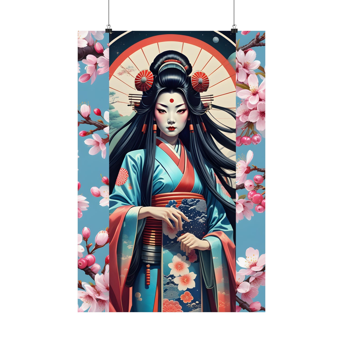 "Geisha Girl" Matte Vertical Posters