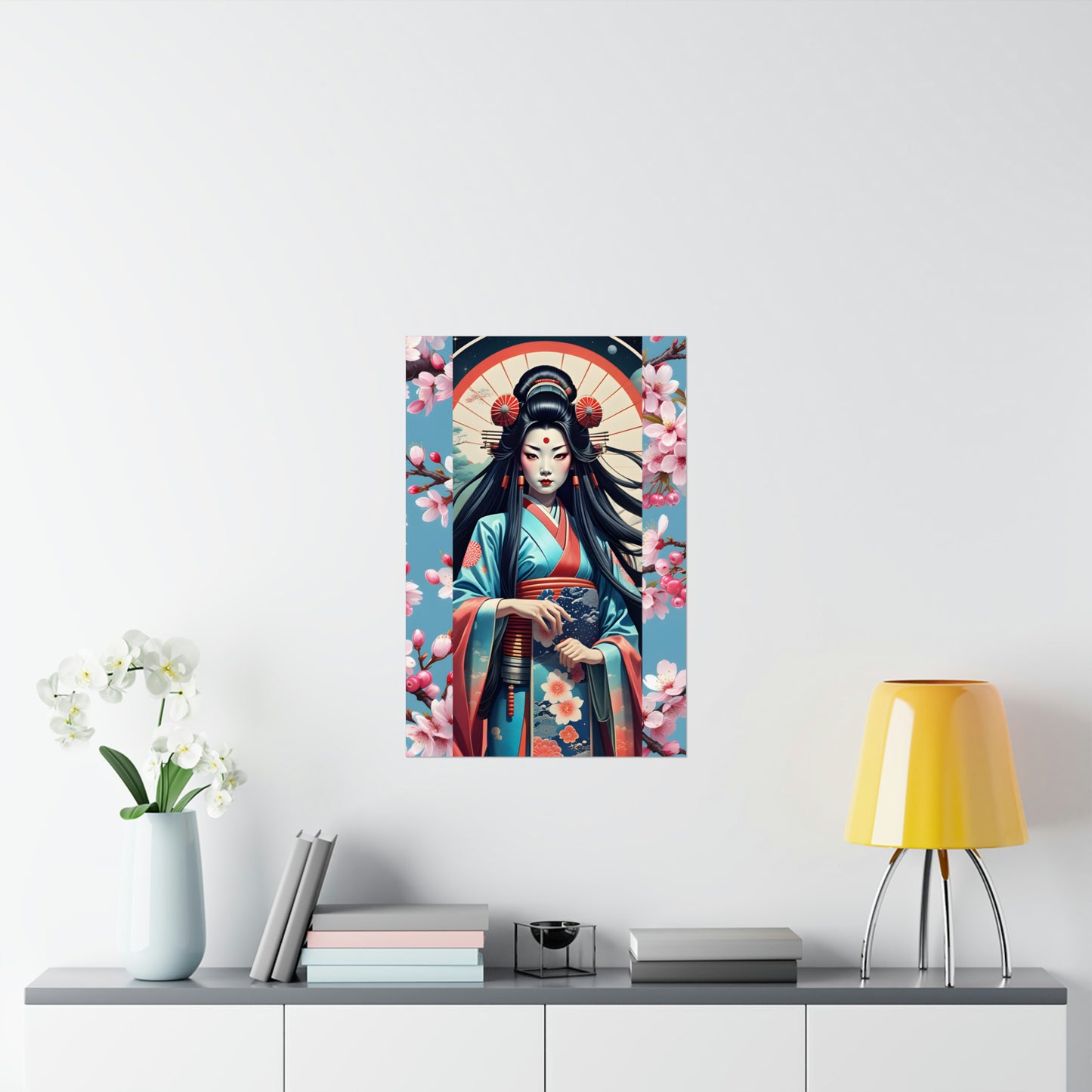 "Geisha Girl" Matte Vertical Posters