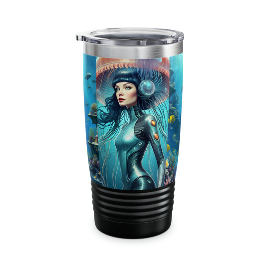 "Jellyfish Woman" Ringneck Tumbler, 20oz