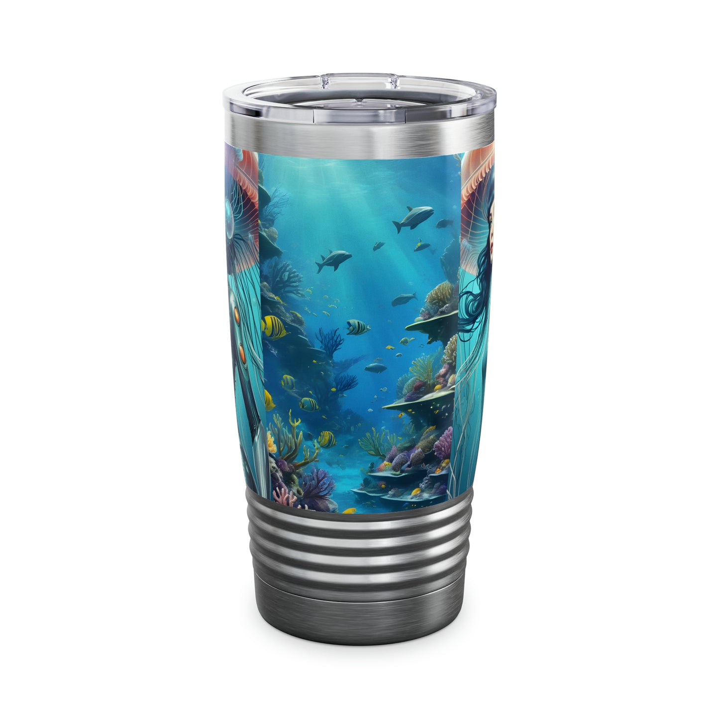 "Jellyfish Woman" Ringneck Tumbler, 20oz