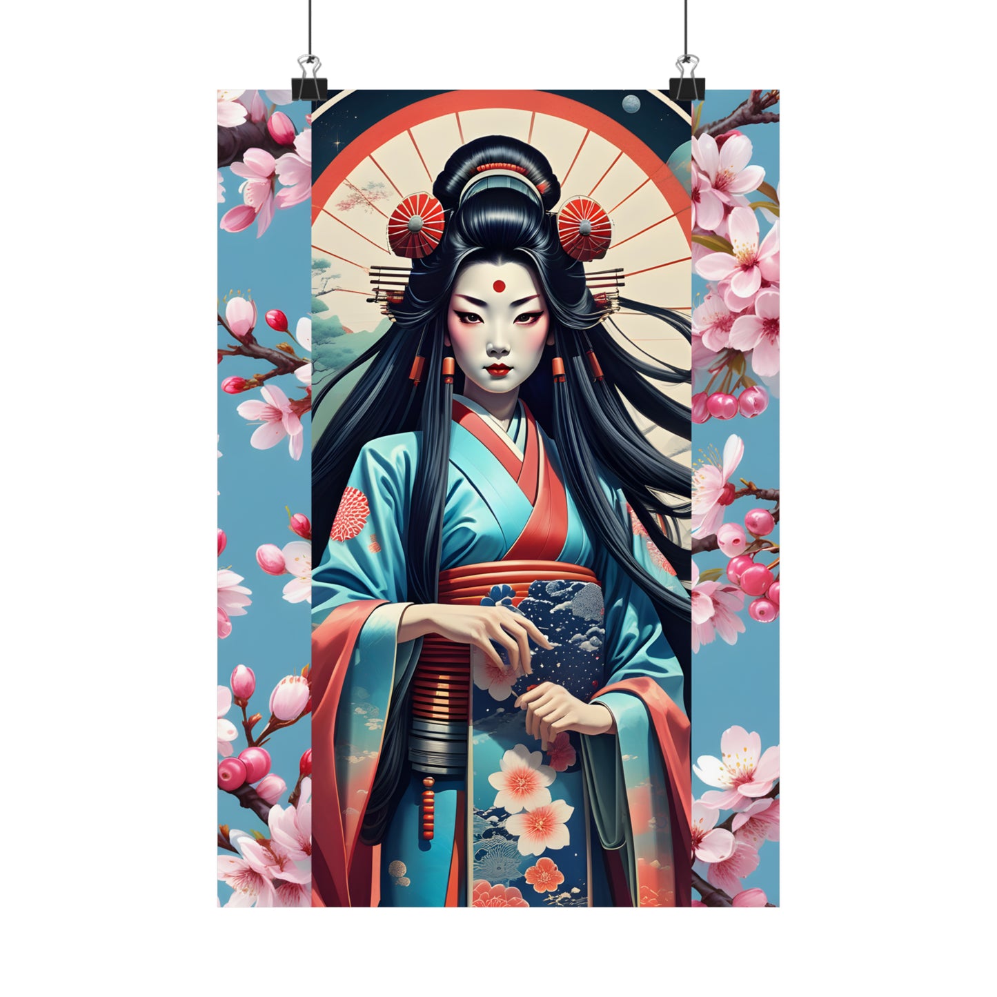 "Geisha Girl" Matte Vertical Posters