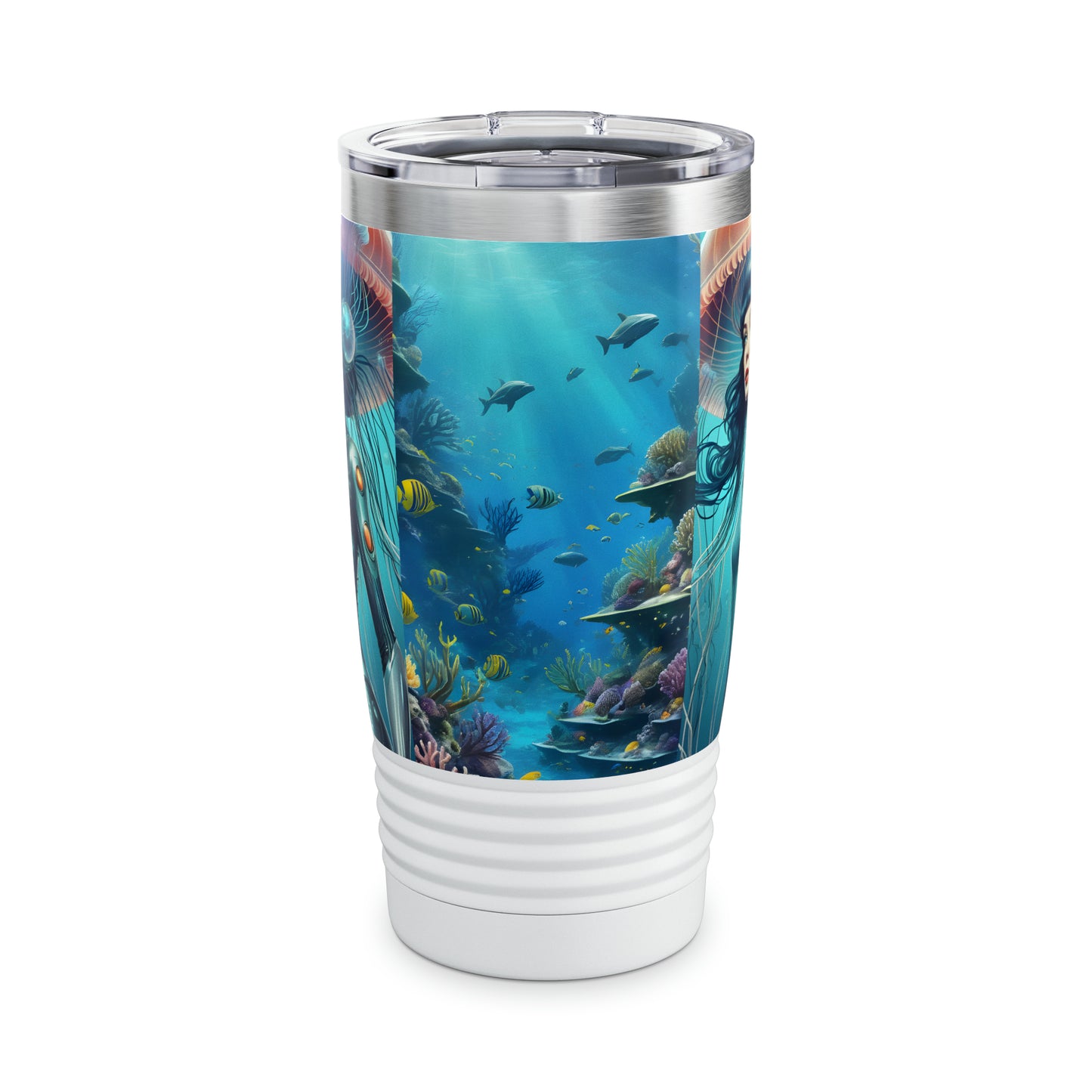 "Jellyfish Woman" Ringneck Tumbler, 20oz