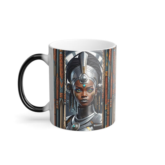 "African Warrior Princess" Color Morphing Mug, 11oz