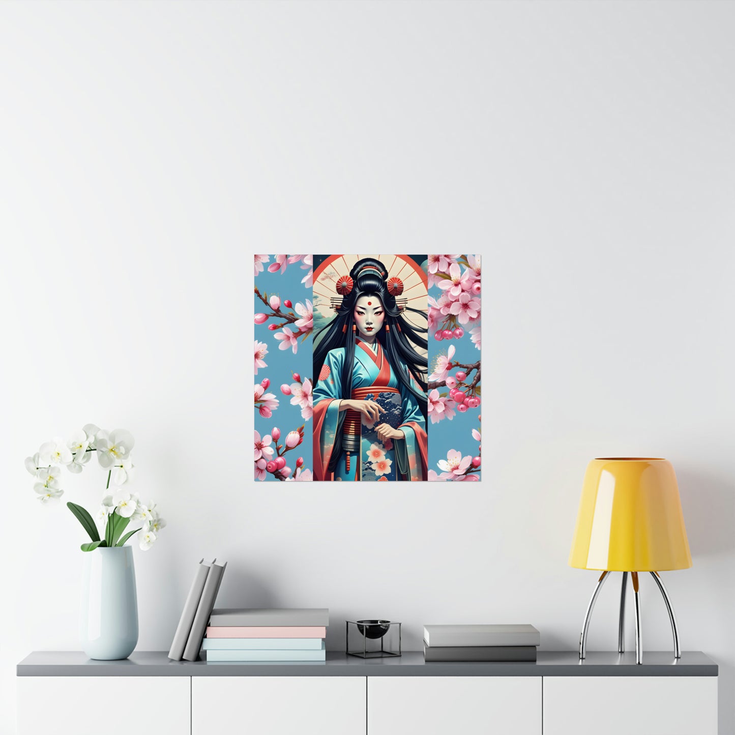 "Geisha Girl" Matte Vertical Posters