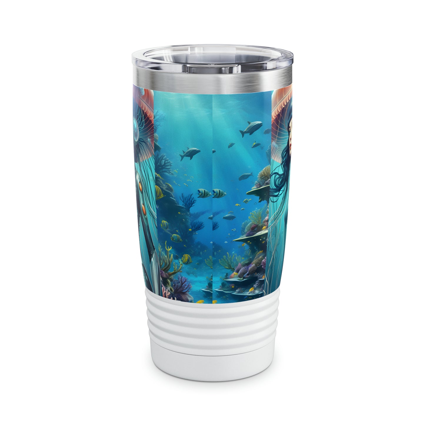 "Jellyfish Woman" Ringneck Tumbler, 20oz