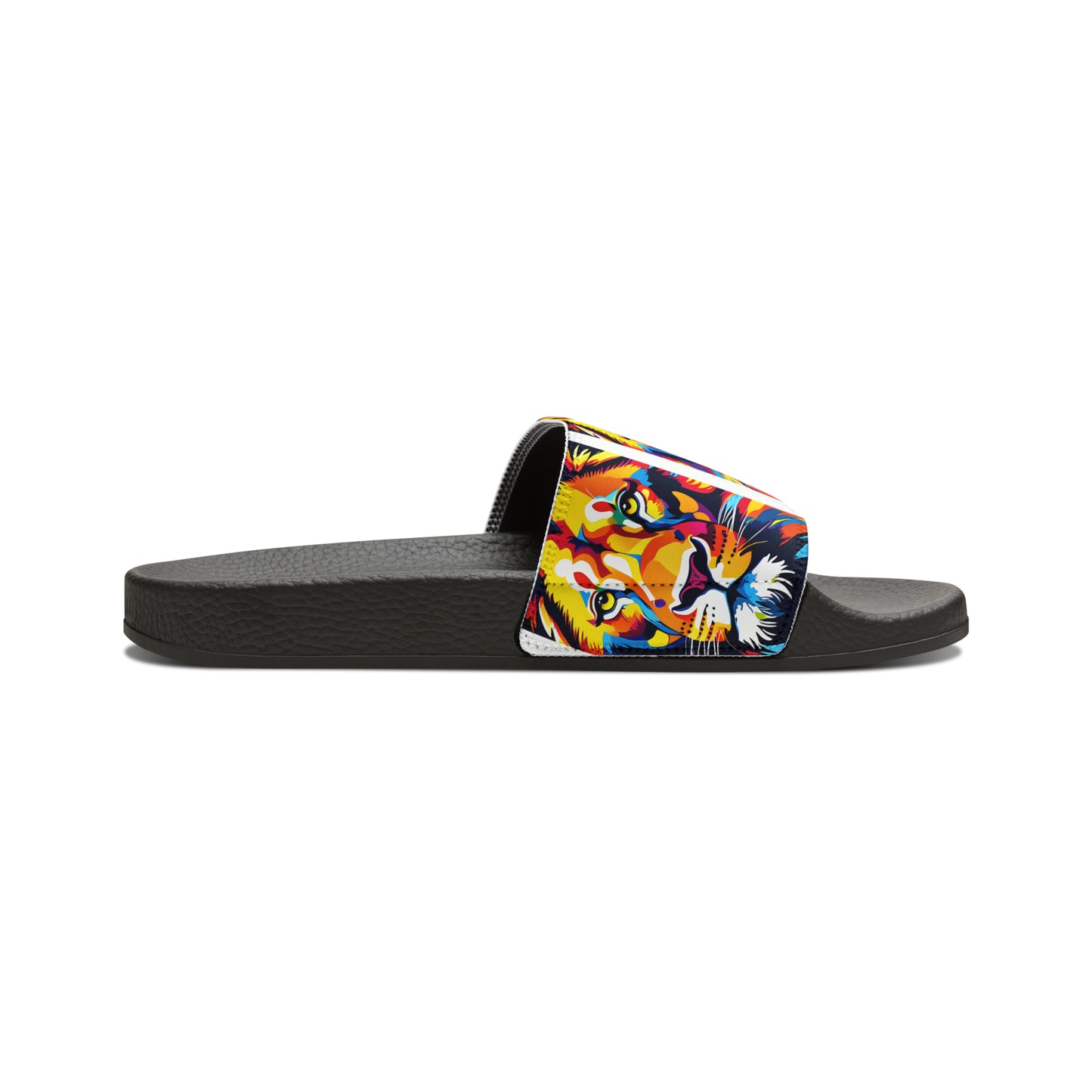 "Colorful Lion" Women's PU Slide Sandals